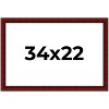 PosterPalooza | Weathered Red Picture Frame - UV Acrylic, Backing Board, Hanging Hardware Included - 2 of 4
