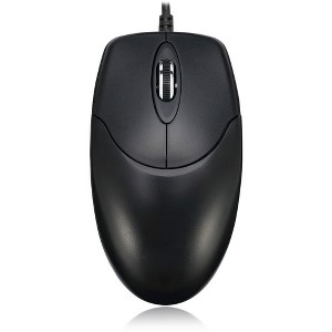 Adesso HC-3003US - 3 Button Desktop Optical Scroll Mouse (USB) - Optical - Cable - USB - 400 dpi - Scroll Wheel - 3 Button(s) - 1 of 4