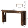 Tribesigns 70.9" Extra Long Console Table, Farmhouse Narrow Entryway Table with H-Shaped Legs for Living Room, Hallway - 3 of 4