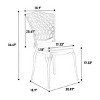 3 Piece Patio Conversation Set With 2 Chairs And 1 Table Outdoor, Patio Set Table And Chairs, Accent Chair For Outdoor With Cushion–Cuddlewood - 4 of 4