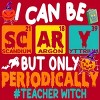 Men's Design By Humans I Can Be Scary But Only Periodically Science Halloween Gifts By lenxeemyeu T-Shirt - 2 of 4