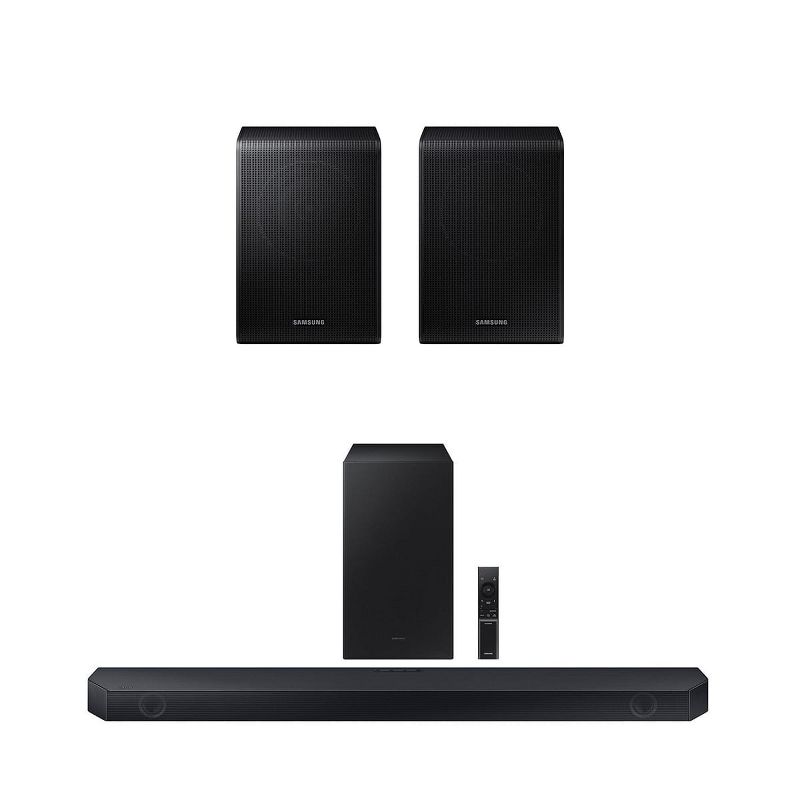 Samsung HW-Q600C 3.1.2 Ch Dolby Atmos Soundbar with Wireless Subwoofer (2023) and SWA-9200S 2.0ch Wireless Rear Speaker Kit, 1 of 16