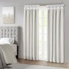 DSVIMOY Curtain Panels, Twist Tab Total Blackout Window Curtain Panel for Living Room, Bedroom, White, 95"*50"*0.13" - 2 of 4