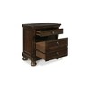 Signature Design by Ashley Porter Classic 2 Drawer Nightstand with Dovetail and Ball-bearing Construction, Dark Brown - 3 of 4