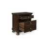 Signature Design by Ashley Porter Classic 2 Drawer Nightstand with Dovetail and Ball-bearing Construction, Dark Brown - image 3 of 4