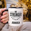 Be Stronger Than Your Excuses Mug, Motivational Gym Workout Fitness Gift | OrnamentallyYou - 4 of 4