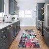 10'x13' Washable Modern Abstract Rug, Thin Foldable, Non-Slip, Non-Shedding, Easy Care for Living Room, Bedroom, Kitchen, Dining, Blue/Yellow - 3 of 4
