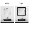 Amanti Art Mirror Makeover Bathroom Mirror Frame Border Kit - Fully Assembled Peel and Stick Frame - Mirror NOT Included - Grand Black Narrow Trim - 4 of 4
