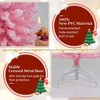 Resenkos 6-Ft Artificial Christmas Tree with 460 Tips and Folding Stand - Pink - 3 of 4
