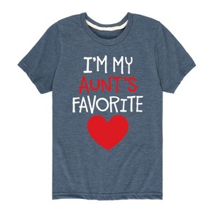 Boys' - Instant Message - I'm My Aunts Favorite Short Sleeve Graphic T-Shirt - 1 of 4