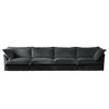 156.6" Corduroy Slipcovered 4-Seater Modular Sectional Sofa with French Edges & Removable Covers - 3 of 4
