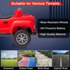24V 2-Seater Licensed GMC Ride-On Truck Car – Battery Powered Electric Kids Vehicle with Remote Control, LED Lights, MP3 & Suspension - 3 of 4
