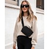 CLUCI Small Belt Bag for Women, Crossbody Everywhere Waist Packs Trendy, Women's Fanny Pack with Adjustable Strap - 2 of 3