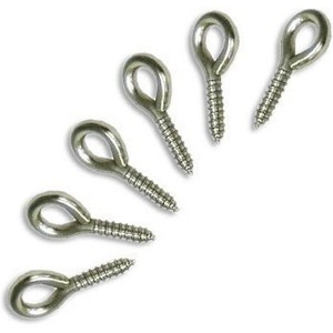 Dsmile 25-Pack 1/2" Stainless Steel Screw Eye Rings - 1 of 3