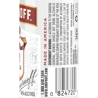 Smirnoff Vodka - 50ml Bottle