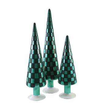 Christmas Tree Accent Glass Straw with Cleaning Brush - Drinking Straws .Glass