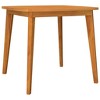 Garden Table Natural Acacia Solid Acacia Wood 33.5 x 33.5 in - 2 of 4