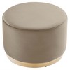 Modway Tilden Large 23 in. Round Performance Velvet Upholstered Ottoman - 2 of 4