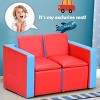 Infans Multi-functional Kids Sofa Table Chair Set Couch Storage Box Furniture Bedroom - 2 of 4