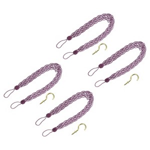 Unique Bargains Hand Woven Braided Rope Decorative Curtain Tiebacks - 1 of 4
