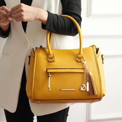 MKF Collection Satchel Bag with Adjustable Strap and Keyring, Valeria | MKF Collection by Mia K - Light Blue — фото 2