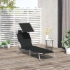 Outsunny Outdoor Lounge Chair, Adjustable Folding Chaise Lounge, Tanning Chair with Sun Shade for Beach, Camping, Hiking, Backyard - 3 of 4