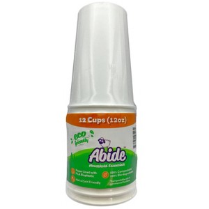 Abide Hawaii Disposable Paper Cups Hot and Cold Friendly 3.15" - 12oz/12ct - 1 of 3