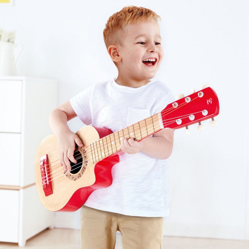 HAPE Red Flame Children's First Musical Guitar, 2 of 5