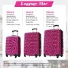 Leopard Carry On Luggage Sets Hardshell Suitcase Set Of 3,Spinner Suitcase With Tsa Lock Lightweight,20/24/28 Inch Suitcases-Cuddlewood - 4 of 4