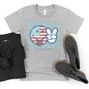 The Juniper Shop SmileyWorld Patriotic Checkered Peace Youth Short Sleeve Tee - 4 of 4