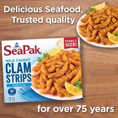 Sea Pak Clam Strips Family Size - Frozen - 20oz