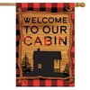 Briarwood Lane House Flag 40x28 For Outdoor Welcome To Our Cabin Summer For Summer House Flag - 2 of 4