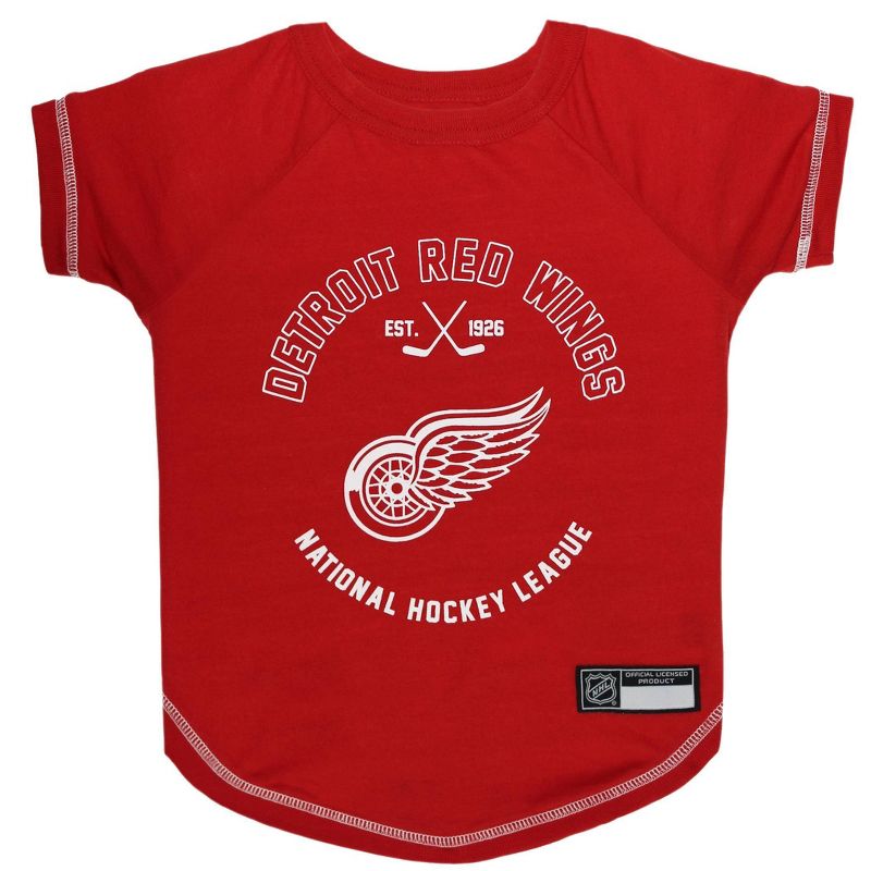 NHL Detroit Red Wings Pets T-Shirt , 1 of 4
