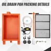 Low Profile Oil Drain Pan with Electric Pump, Heavy-Duty Metal Oil Change Pan for Cars,Folding Handle, 8FT Hose for Cars, SUVs, Trucks, Buses, RVs - 3 of 4