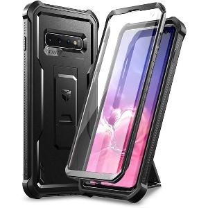 Dexnor for Samsung Galaxy S10 Case, [Built in Screen Protector and Kickstand] Heavy Duty Military Grade Protection Shockproof Protective Cover - 1 of 3