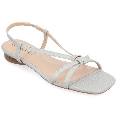 Journee Collection Womens Bridget Sling Back Low Block Heel Sandals