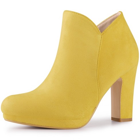 Womens on sale mustard booties