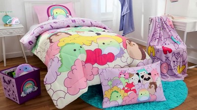 Squishmallows 2-Piece Twin/Full Comforter Set, Reversible