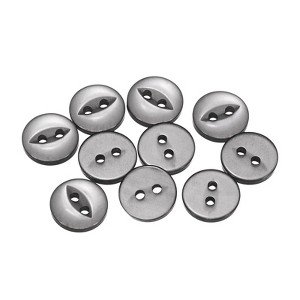 Unique Bargains Round Resin 2-Hole Fish Eye Craft Replacement Sewing Button 10 Pcs - 1 of 4