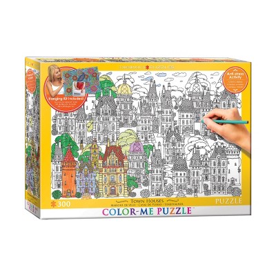 Bepuzzled Color-Me Puzzle - Town Houses - 300pc