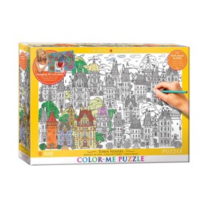 Bepuzzled Color-Me Puzzle - Town Houses - 300pc - 1 of 3