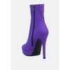 Patotie Lycra High Heel Ankle Boots - 3 of 4