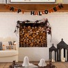 Nearly Natural 6.5-ft Pre-Lit Artificial Halloween Black Maple Garland with 48 Orange & Purple LED Lights - 2 of 4