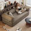 Whisen 78.8" Boneless Modular Sectional Sofa, Convertible Floor Sofa Bed, Compression Sofa with Pillow Back Support Armrest - 3 of 4