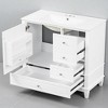 36-Inch Freestanding Bathroom Vanity with Ceramic Sink, Soft-Close Drawers, Side Cabinet Storage,Single Sink Vanity - 3 of 4