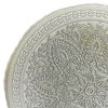Essential Decor & Beyond 13" Silver Glass Charger with Flowery Modern Design Set of 4 - 4 of 4