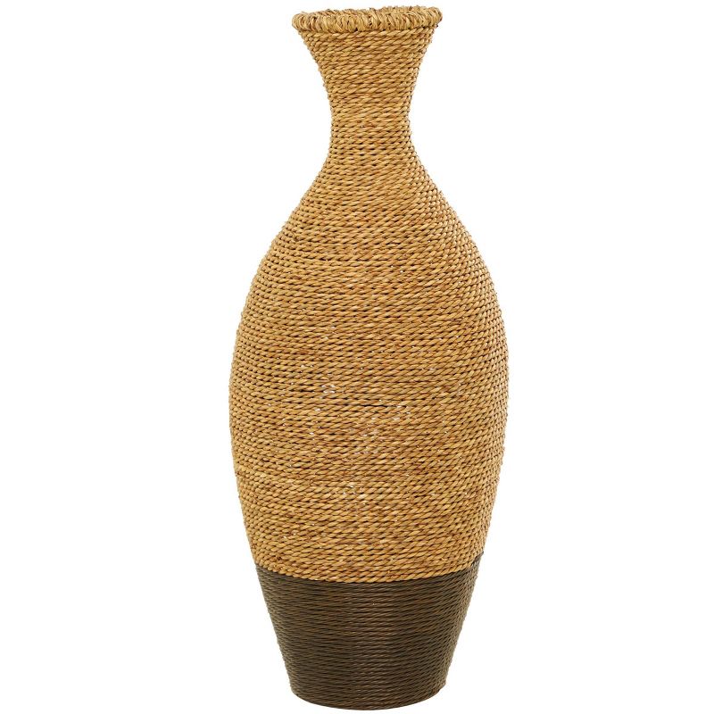 27&#39;&#39; x 11&#39;&#39; Tall Seagrass Woven Floor Vase Brown - Olivia &#38; May, 5 of 7