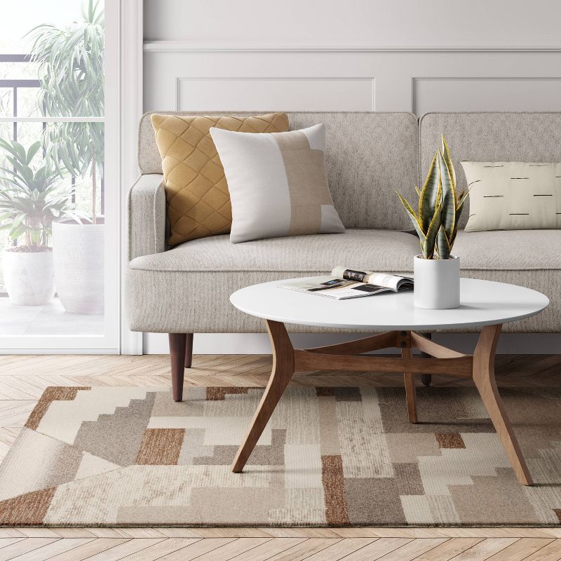 Fairwood Hand Tufted Wool Color Block Area Rug Natural - Project 62™, 3 of 10