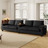 TiramisuBest 4-seater Corduroy Sofa Couch 133" Modern Sofa with USB Ports, Hidden Storage Arms, Flip-Top Cup Holders for Living Room,Brown - 3 of 4