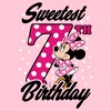 Girl's Minnie Mouse Sweetest 6th Birthday Dots T-Shirt - 2 of 4